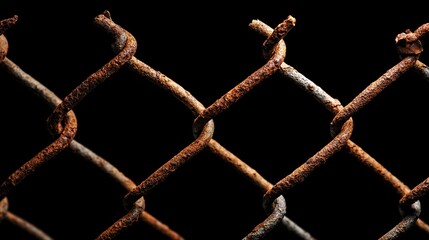 The close-up of the rusty and broken chains, symbolizing desolation and the disconnect from social media, represents a space for sharing experiences through pictures or messages.