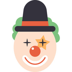Clown Face Illustration