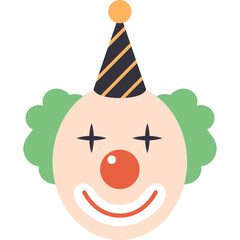 Clown Face Illustration