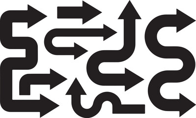 UX Arrow Symbols – Vector Direction Signs and Markers

