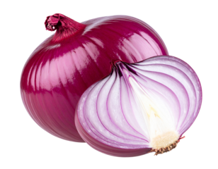 Raw Red Onion for Cooking – White Background