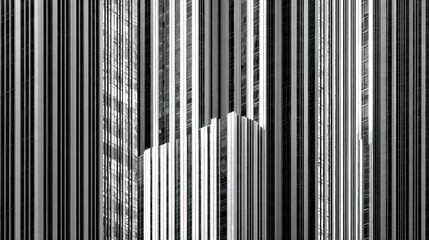 Obraz premium Abstract monochrome cityscape