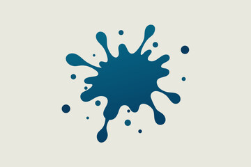 Fototapeta premium Ink Splash Effect on White Paper Texture