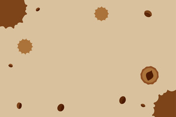 Obraz premium Coffee Stained Paper with Aged Vintage Look