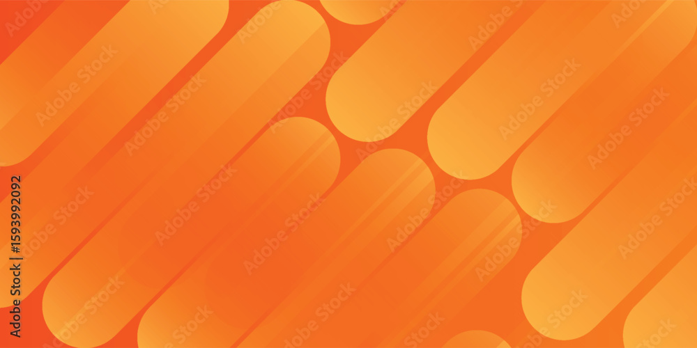 Poster abstract orange background with diagonal lines.