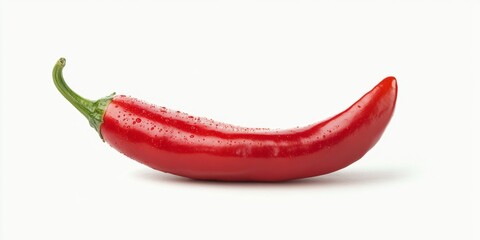 The pepper is clean and looks freshly harvested. It's perfect for adding heat to a variety of dishes.