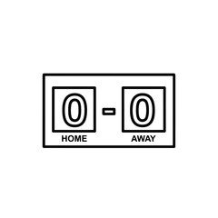 Scoreboard at Zero-Zero: Line Art for Sports Illustration