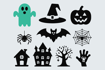 halloween ghost illustration vector