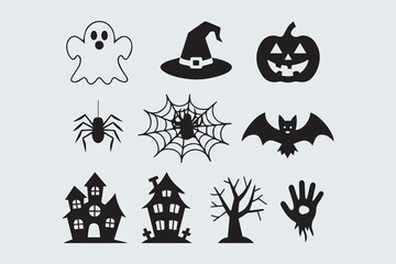 halloween ghost illustration vector