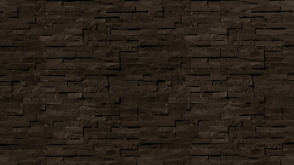 Brick stone pattern brown for wall or floor materials