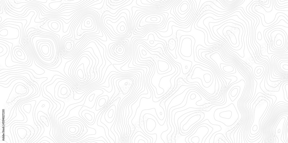 Poster white background with abstract topographic grey contour lines creating a seamless pattern design a p