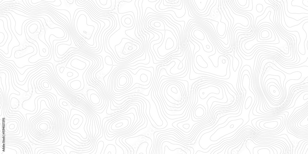 Poster white background with abstract topographic grey contour lines creating a seamless pattern design a p