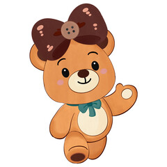 Obraz premium teddy bear with christmas decoration