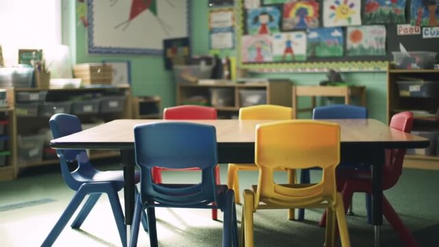 Interior of playgroup class