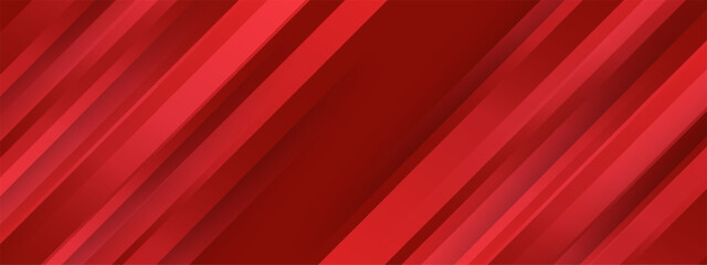 abstract red banner background with diagonal stripes. vector illustration