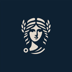 Athena greek goddess logo
