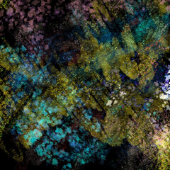 Abstract blurs Digital paint Dark painted layered pattern Mixed random chaotic blurred smudges, blots, spots Grunge effect