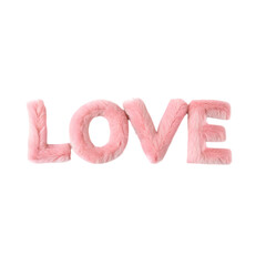 Textured Pink LOVE Word Art