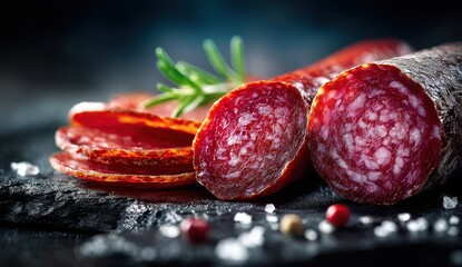 Delicious Salami Appetizer with Rosemary and Spices
