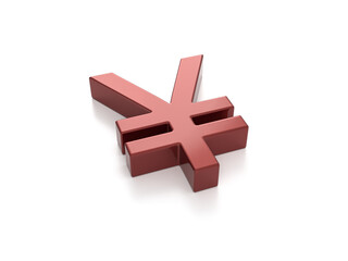 Fototapeta premium Car paint yen symbol