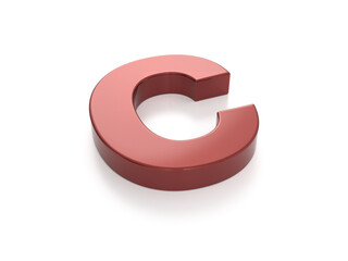 Car paint letter C