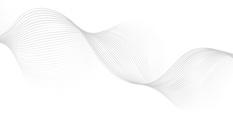 Elegant and Sophisticated Abstract Vector Background Featuring Smooth Flowing Grey Wavy Lines Combined with a Light Dispersion of Floating Particles in a Minimalist Design