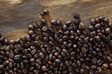 Coffee beans background