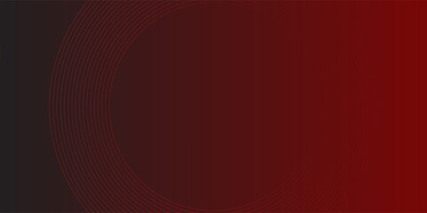 Abstract red background with glowing curve lines. Modern shiny red gradient geometric circle lines pattern. Futuristic concept. Simpe art type5