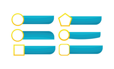 Obraz premium set of colorful paper tags