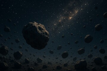 Vast Asteroid Field Sparkles in Cosmic Depths of Space