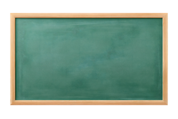 Two Empty Green Chalkboards 