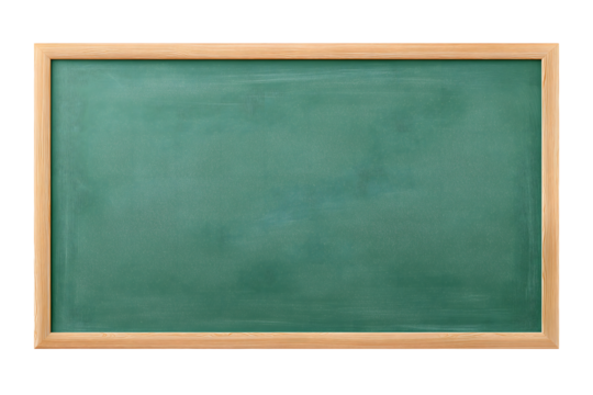 Two Empty Green Chalkboards 