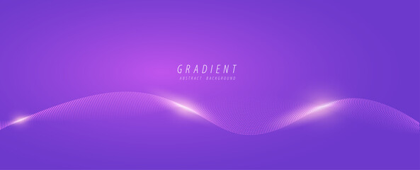 Abstract purple neon waves on soft minimal background, perfect for UI or tech theme.