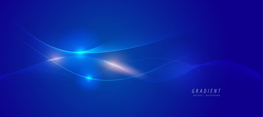 Flowing electric-blue highlights with motion illusion, clean abstract background.