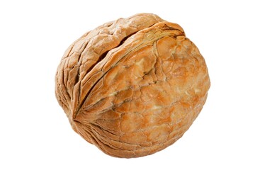 This image features a walnut on a white background, showcasing its texture and detail. Ideal for...