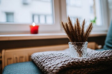 Cozy autumnal window display