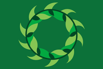 Wrapped Vines Forming Circular Organic Pattern Motif