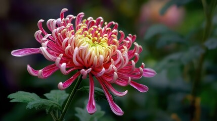 Chrysanthemum Blossom in Garden