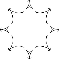 Abstract Gradient Light Mandala Set – Psychedelic Digital Ornaments for Trendy T-Shirts, Futuristic Streetwear, and Contemporary Print Design