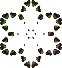 Abstract Gradient Light Mandala Set – Psychedelic Digital Ornaments for Trendy T-Shirts, Futuristic Streetwear, and Contemporary Print Design