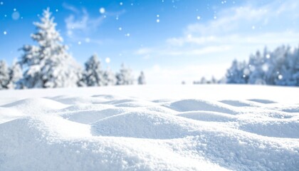 Obraz premium snow covered trees