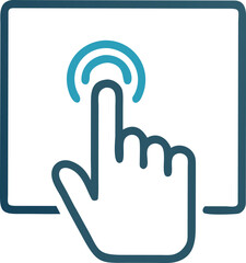 Vector icon Tap, Click, Engage:  A Powerful Icon for Digital Interaction