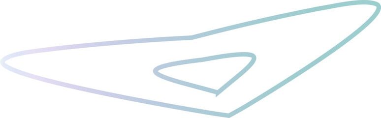 Futuristic Curved Line Icon Set – Electric Blue Gradient Stroke Outlines for Modern UI, Tech Branding, and Minimal Web Interfaces