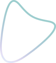 Futuristic Curved Line Icon Set – Electric Blue Gradient Stroke Outlines for Modern UI, Tech Branding, and Minimal Web Interfaces