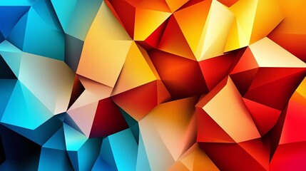 Fototapeta premium Colorful geometric abstract design with vibrant colors.
