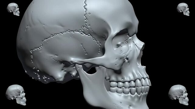 Exploring the Human Skull Anatomy in 3D