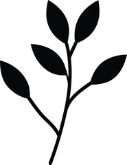 Leaf Branch Silhouette