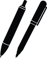 Pens and Marker Silhouette