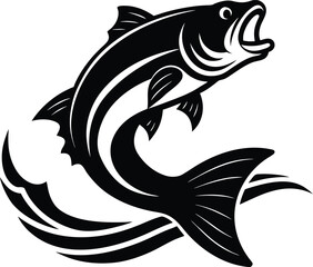 Jumping Fish Silhouette