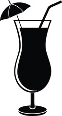 Tropical Cocktail Silhouette